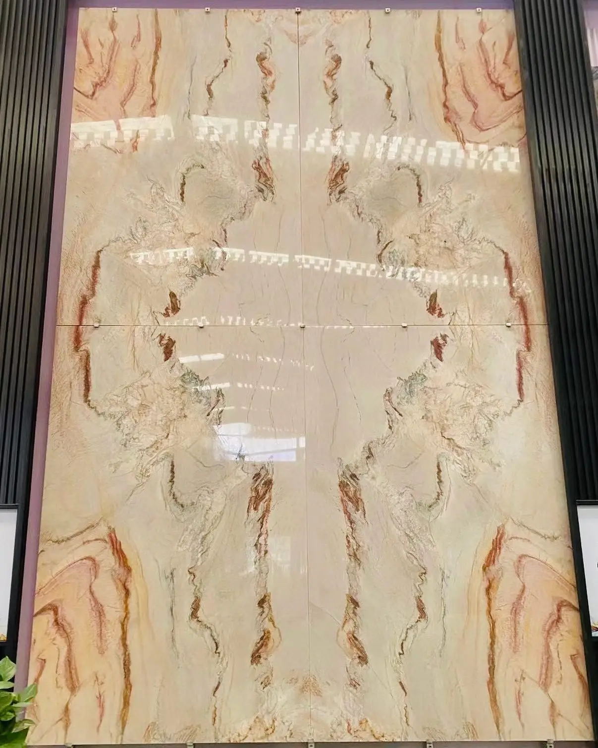 volcano fusion quartz slab wavy gold impression for countertop vanity top dinning table livingroom-2