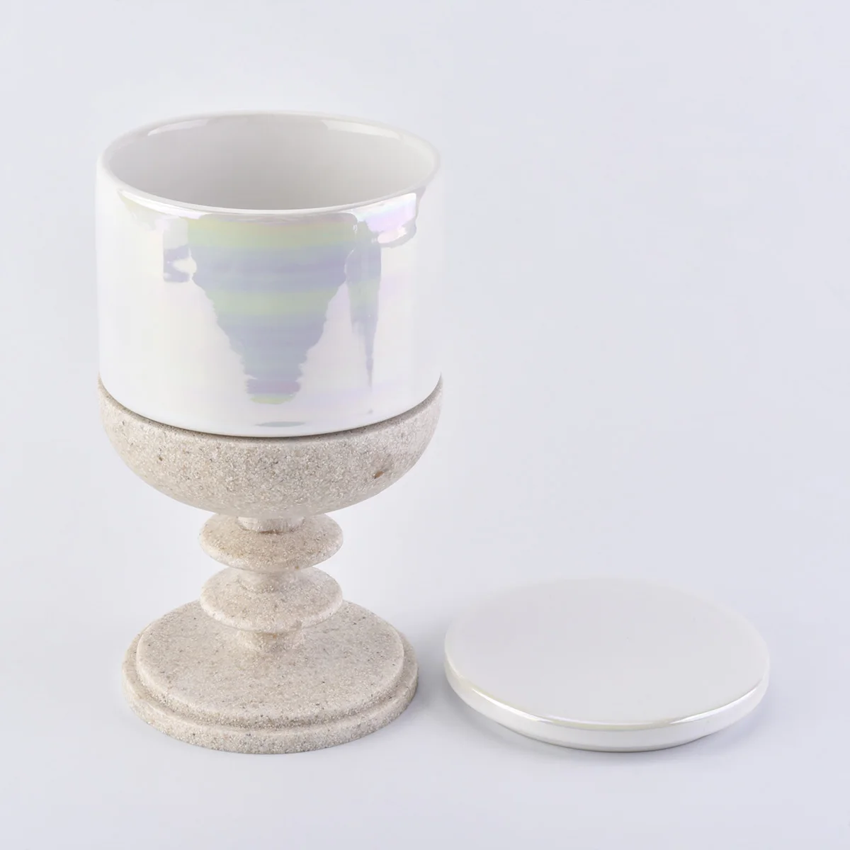 Luxury Christmas Ceramic Candle Holder For Home Decoration