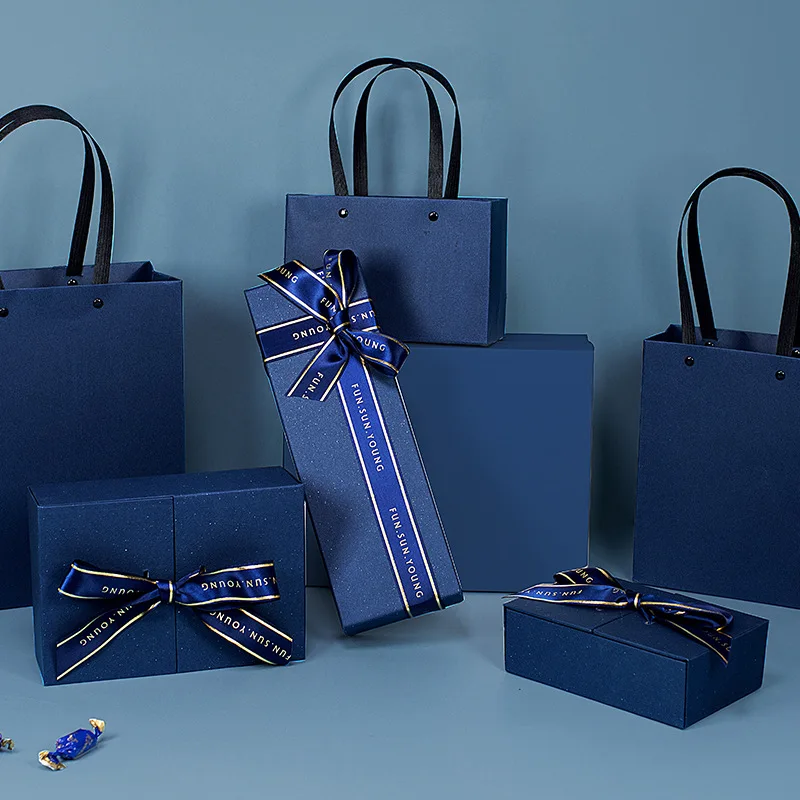 经典蓝色礼品袋