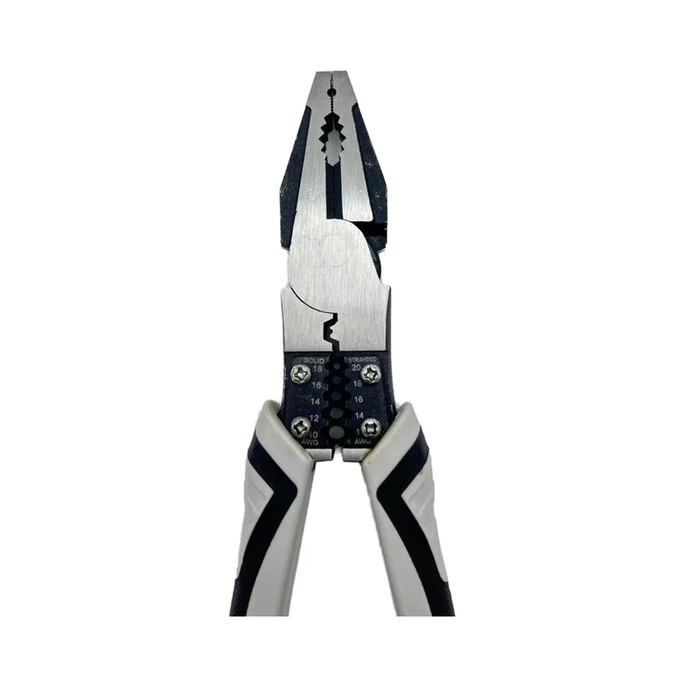 Customizable Chrome Vanadium Steel Wire Combination Pliers Multi-Function Serrated Jaw Surface Plastic Molded Cutting Grip OEM manufacture