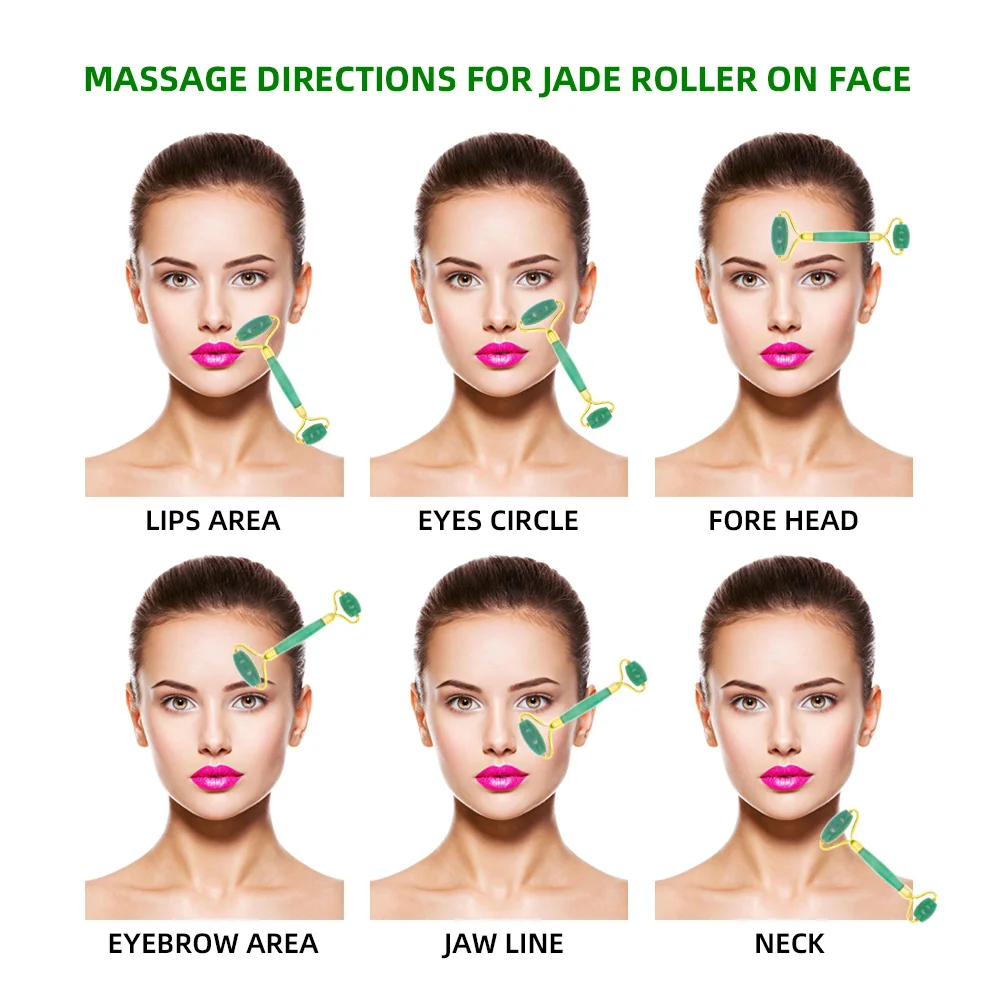 Rolo De Jade Facial Da Fábrica Chinesa 2020 Atacadoprodutos Compatíveis Para A Belezacuidados