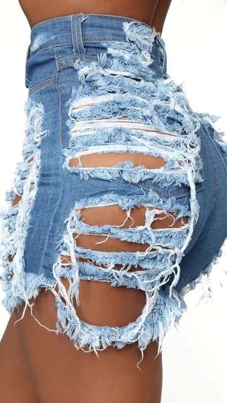 sexy cut up jeans