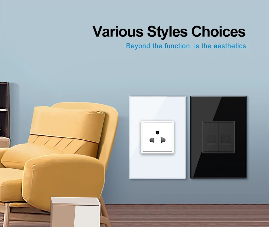 smart light switch zigbee with 10A brazil power socket - ANKUX.COM