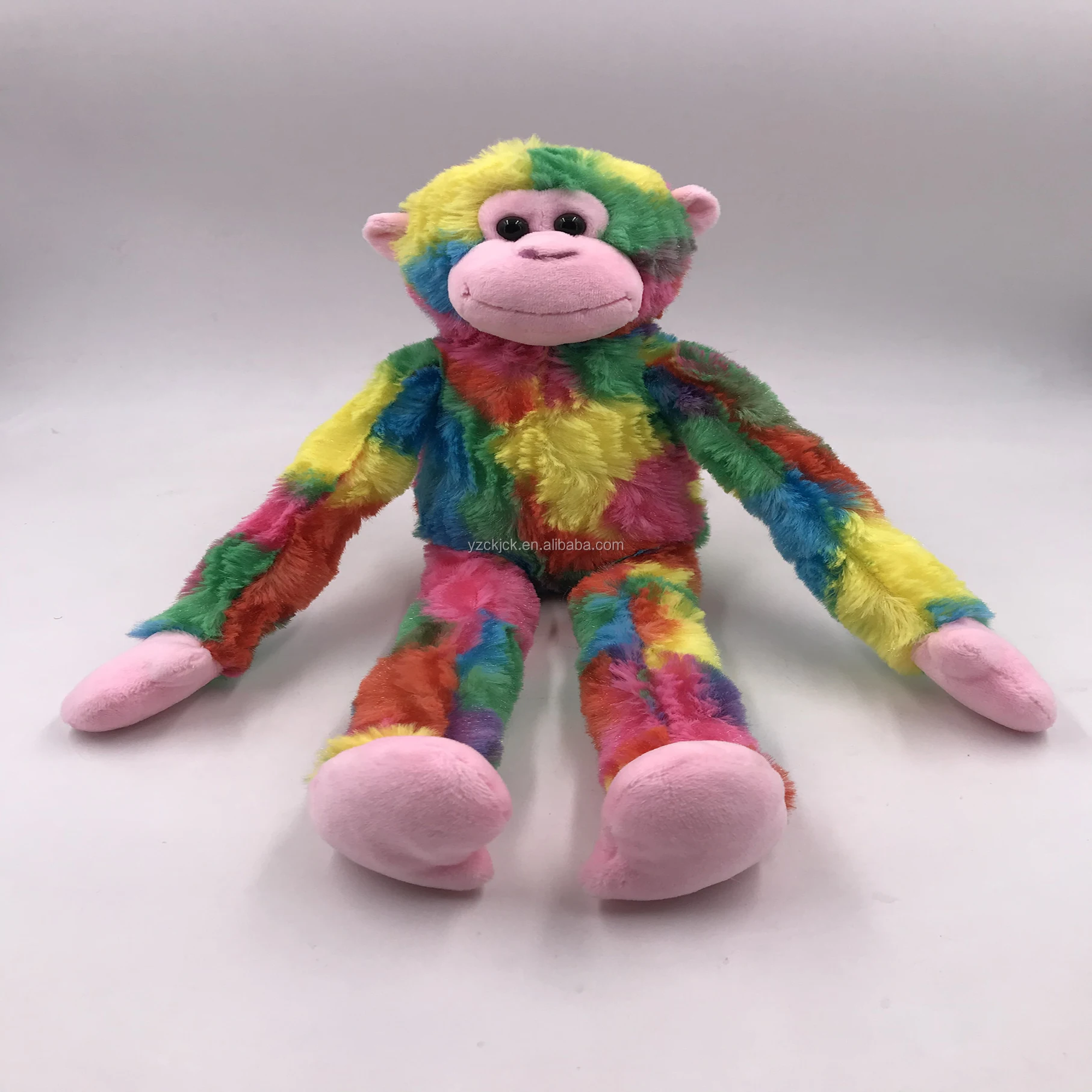 Rainbow monkey toy stuffed plush toy custom plush toy