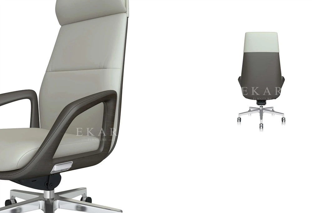 Foshan Modern High Back Executive Chairs Genuine Leather Office Chair supplier