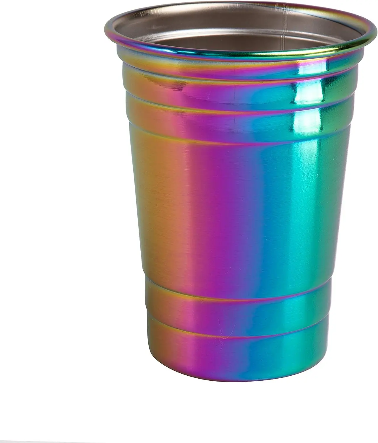 Unbreakable Iridescent Stainless Steel Party Cups Shatterproof Reusable ...