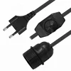 Power Off Set E12 Us On Plug Light E14 Electric Himalayan Salt Cable Holder Lamp Cord With Dimmer Switch
