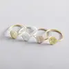 Inspire Stainless steel jewelry Personalized Birth Flower Ring Custom Dainty Ring Everyday Statement Ring for men or women