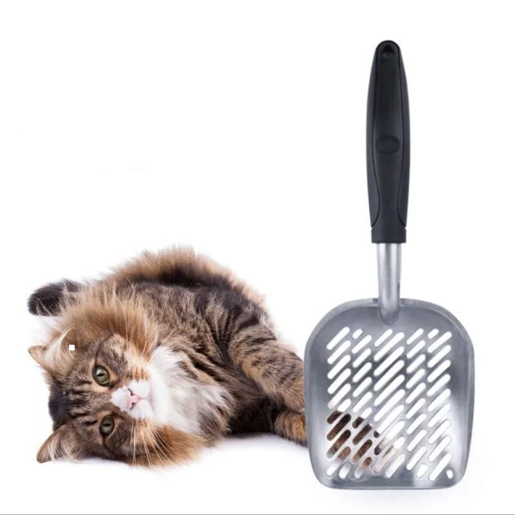 Aluminum Integrated Pickup Cat Litter Scoop Shovel Pet Iron Large
