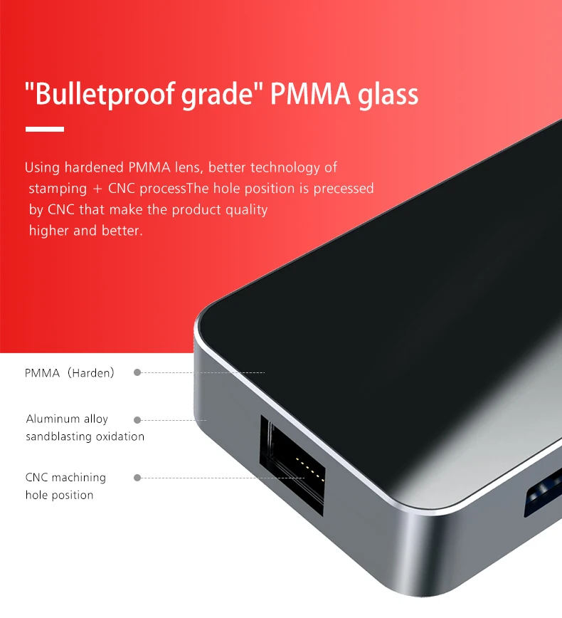 2019 New Design USB Hub Type C 7 in 1USB Adapter For MacBook Air