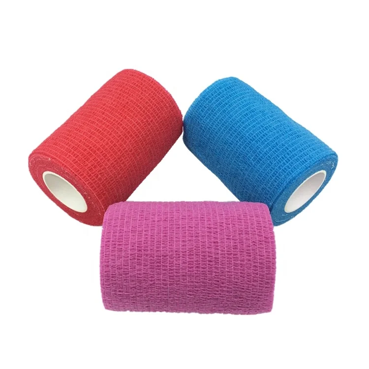 Self Adhesive Bandage Wrap Athletic Elastic Cohesive Bandage Football