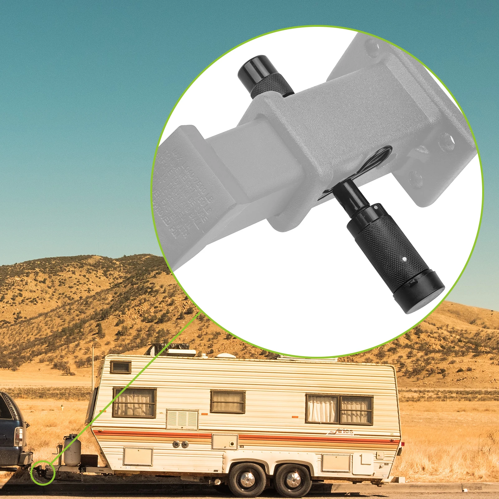 RVMATE Trailer Hitch Lock 2 Pack - 5/8" Diameter Locking Pin For Class III/IV 2" & 2.5" Receivers - View #8
