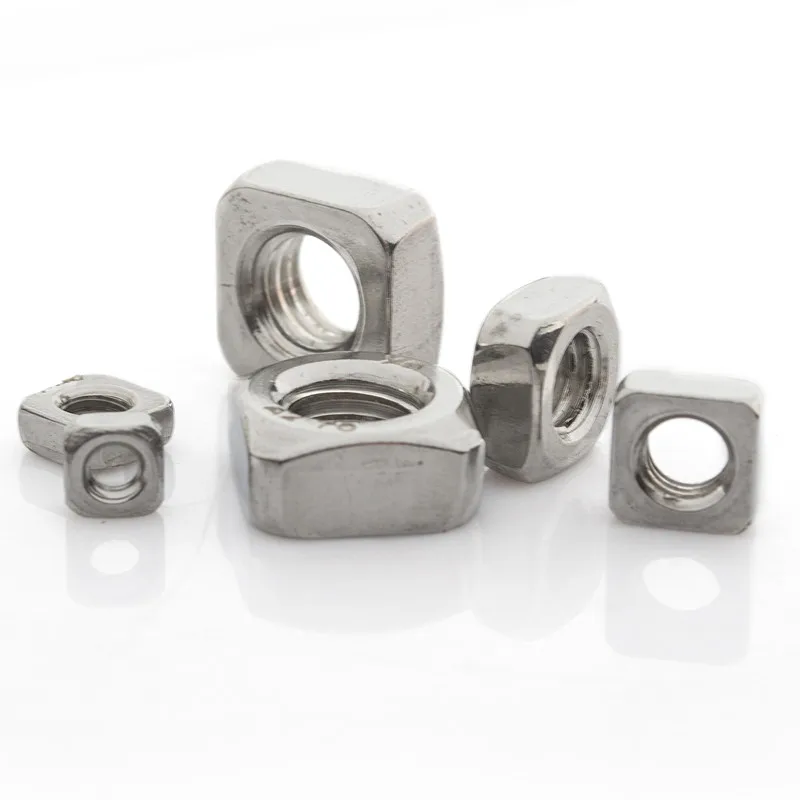 Din557 Stainless Steel 304 Metric Square Nuts M3 M4 M5 M6 M8 M10 Square