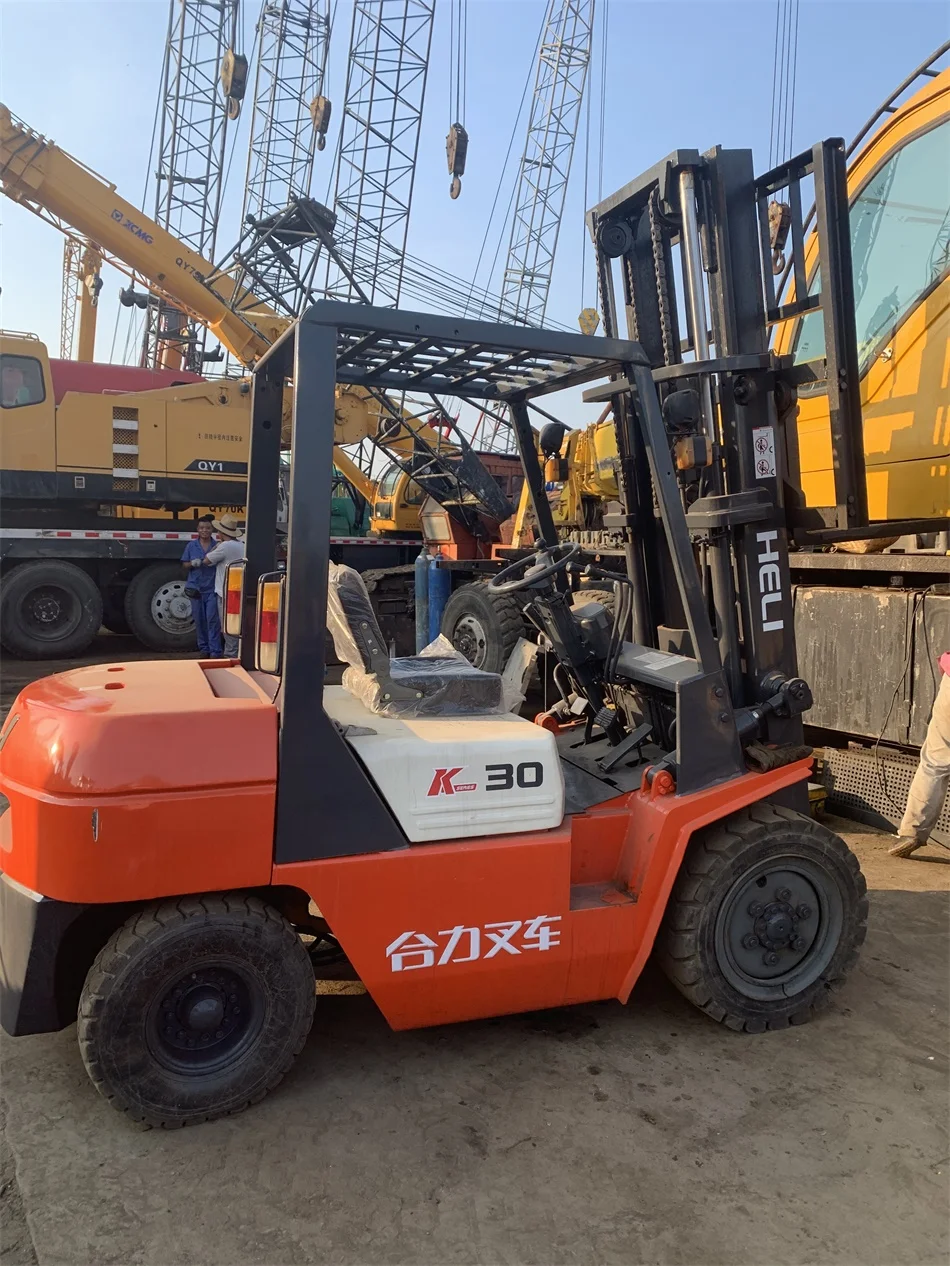 Sideshift Used Heli Forklift 3 Tons K30 Cpcd30 Heli Diesel Hydraulic