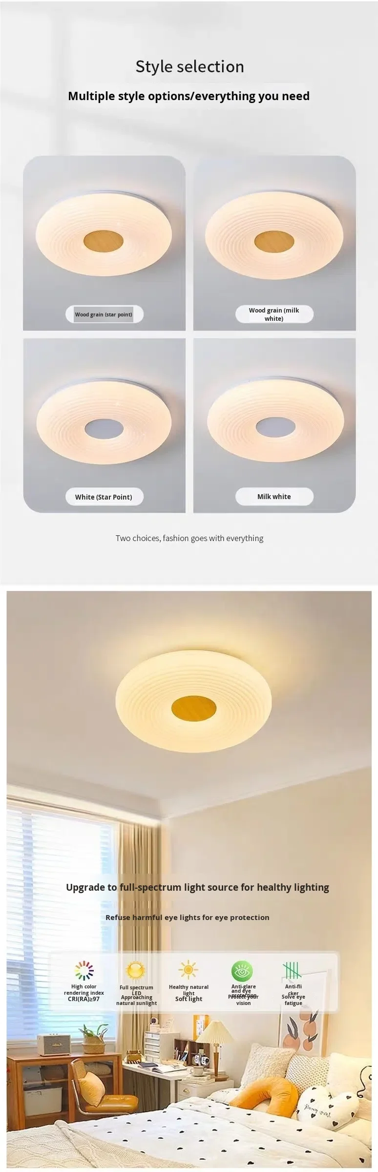 product living room ceiling light nordic modern simple cozy donut childrens room light led surface mounted factory wholesale-2