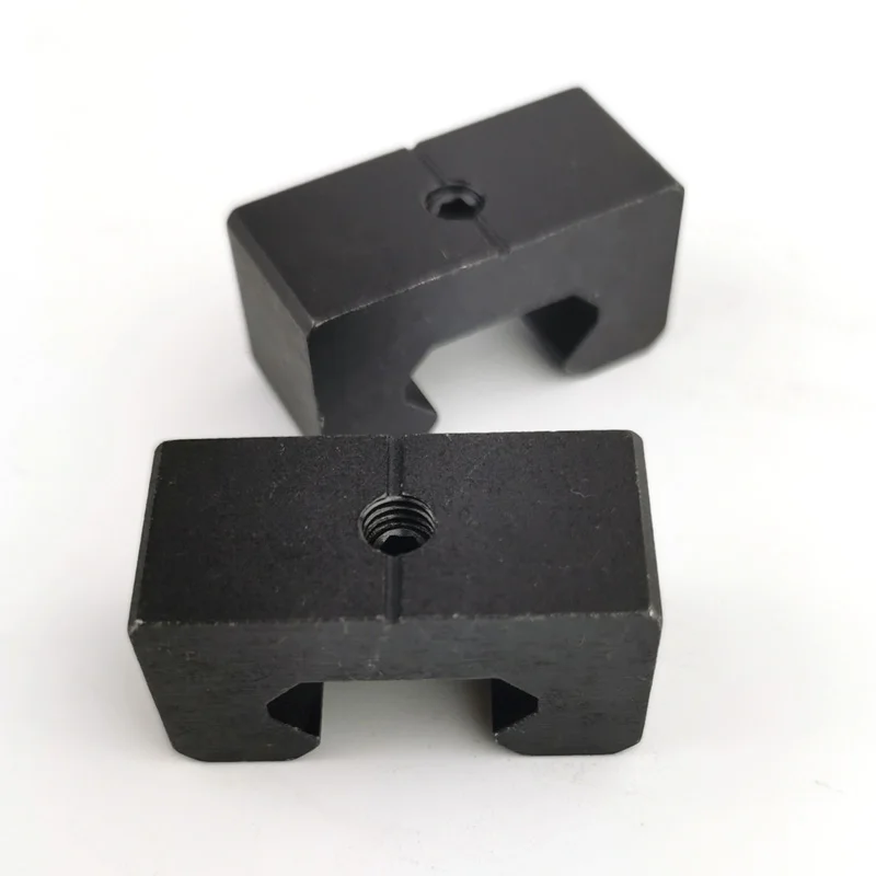 product linear guide rail limiter positioning ring slider fixing block square guide rail lock fixing ring aluminum alloy bearing-13