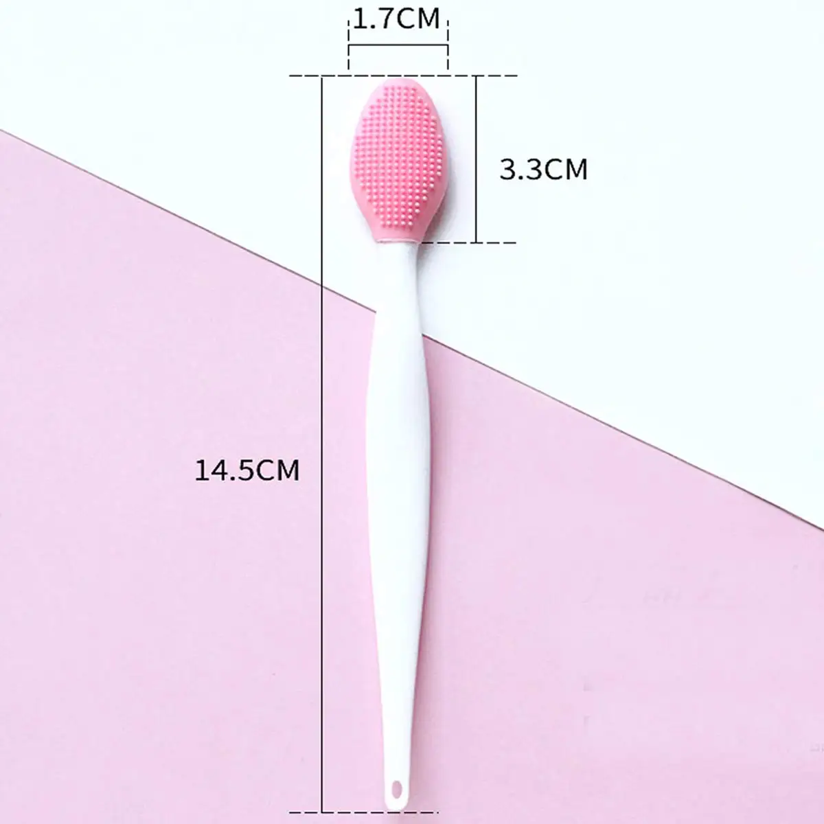 Silicone Exfoliating Lip Brush Double-sided Soft Lip Exfoliator Tool ...