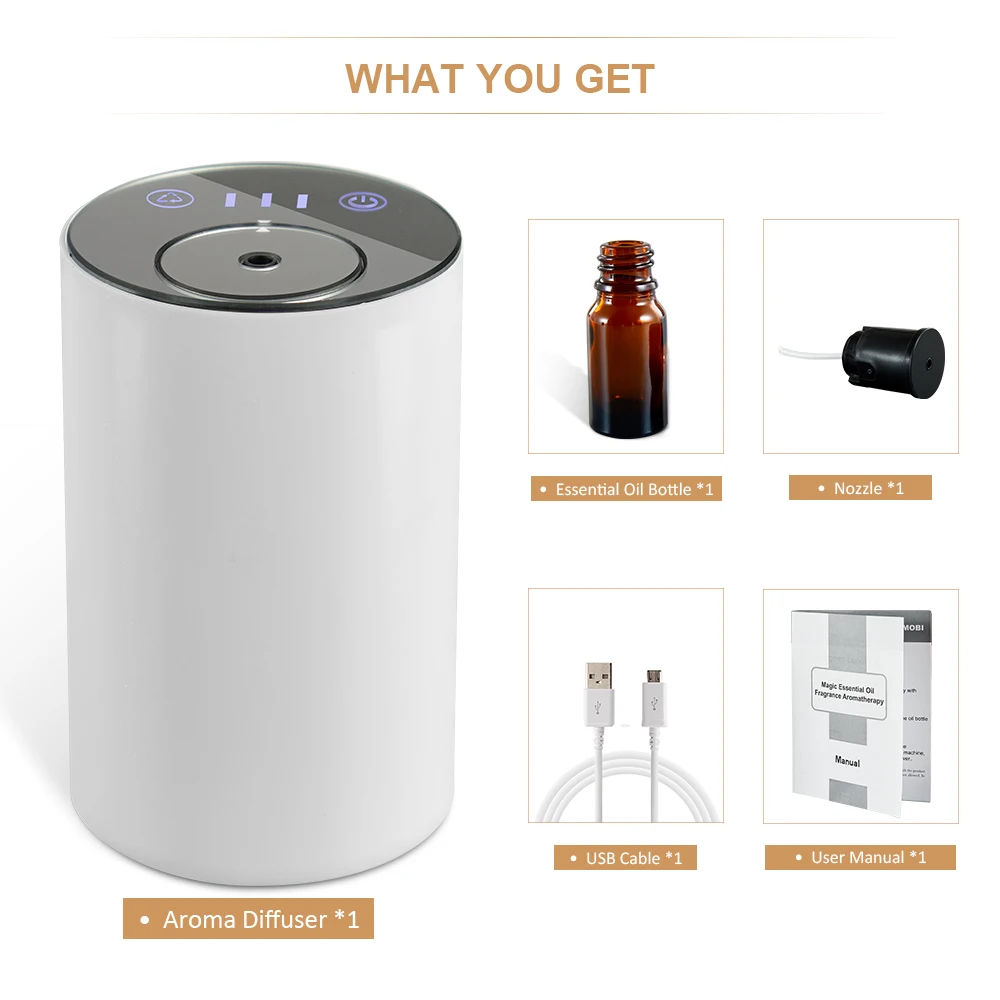 Batteryoperated Usb Diffuser Waterless Portable Essential Oil Diffuser