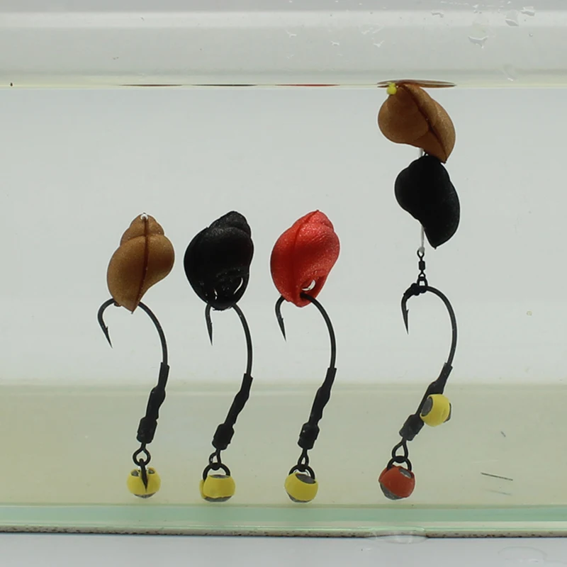 10pcs Carp Fishing Lure Fake River Snails Carp Baits Realistic Field
