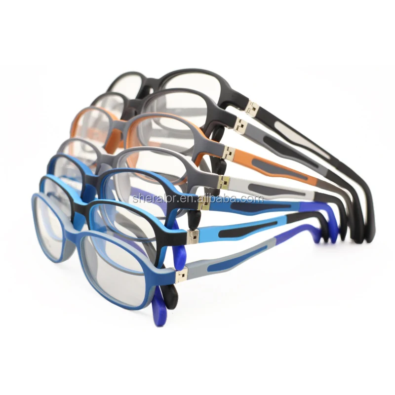 Fast Delivery Tr90 180 Degrees Flexible Hinge Small Size Oval Shape Dual Colors Optical