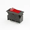 factory direct sales 15A 125V rocker switch type 3pin circuit breaker red light