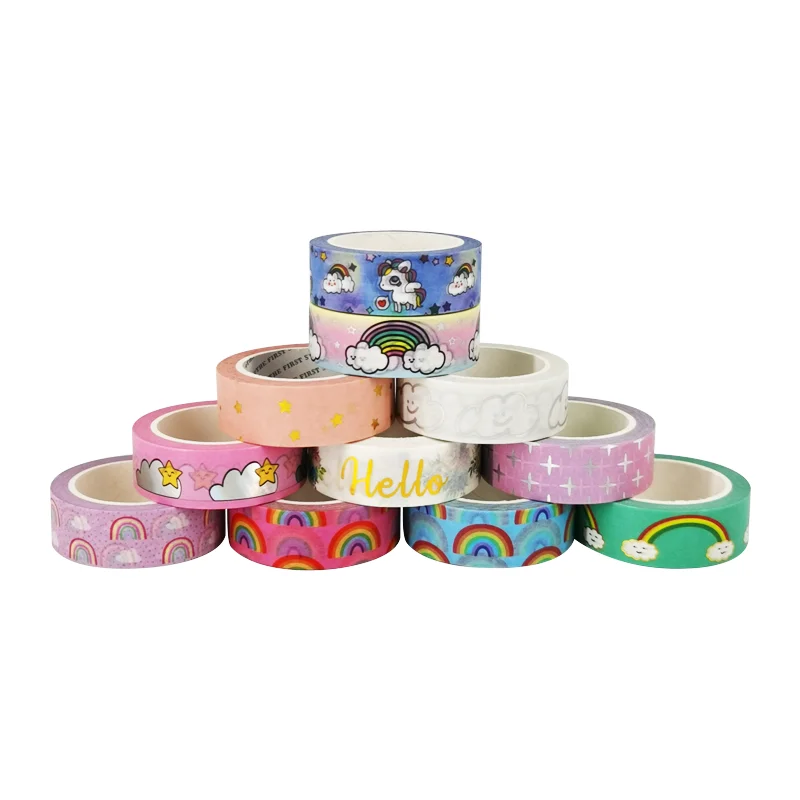 

custom printed washi tape,100 Rolls, 6 colors printing