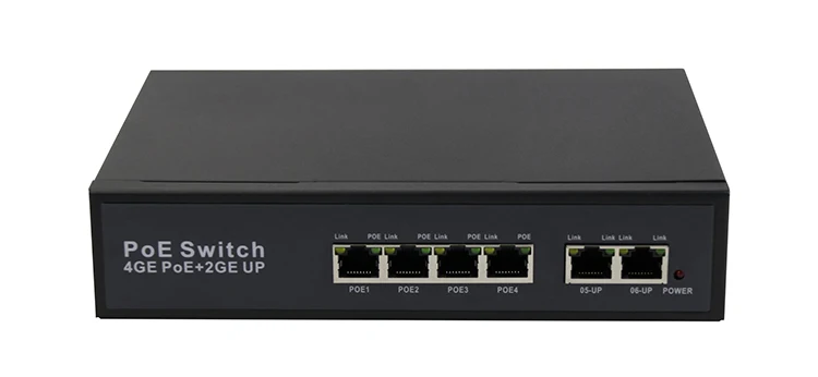 ໂຮງງານ Shenzhen 10/100/1000M Gigabit Ethernet 4 Port Poe Switch