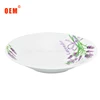 Newest design and hot selling porcelain dinner plates white ceramic dishes for food