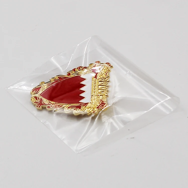 金属定制巴林国徽国旗珐琅胸针翻领别针磁性徽章