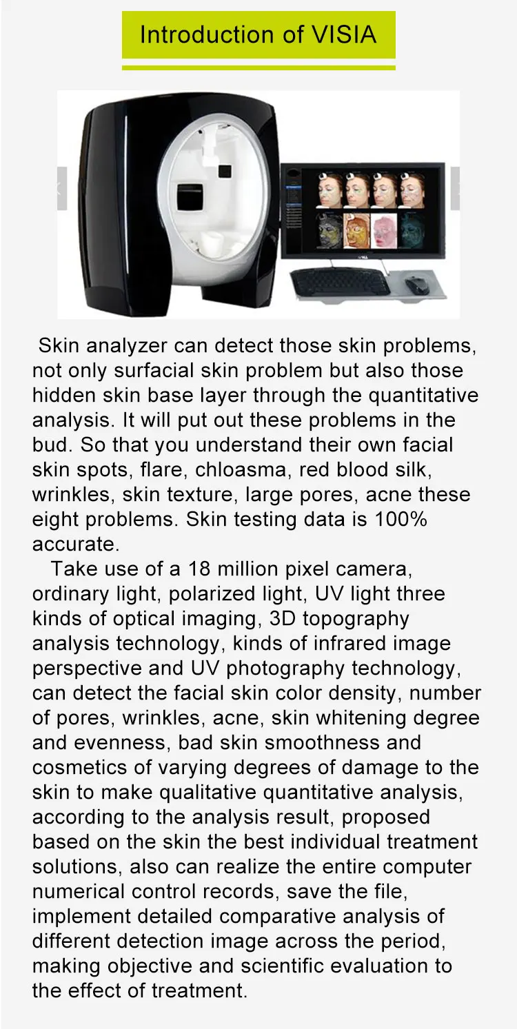 Visia Skin Analysis Beauty Machine For Skin Test Analyzer Skin And