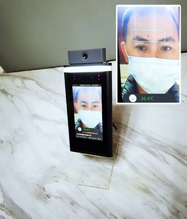 2020 Face Recognition Door Access System 5in. Lcd Noncontact Wireless Face Recognition Tempture