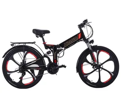 New Arrival 48V 350W 24 Speed Mountain Electric Bike With Double Disc Brake