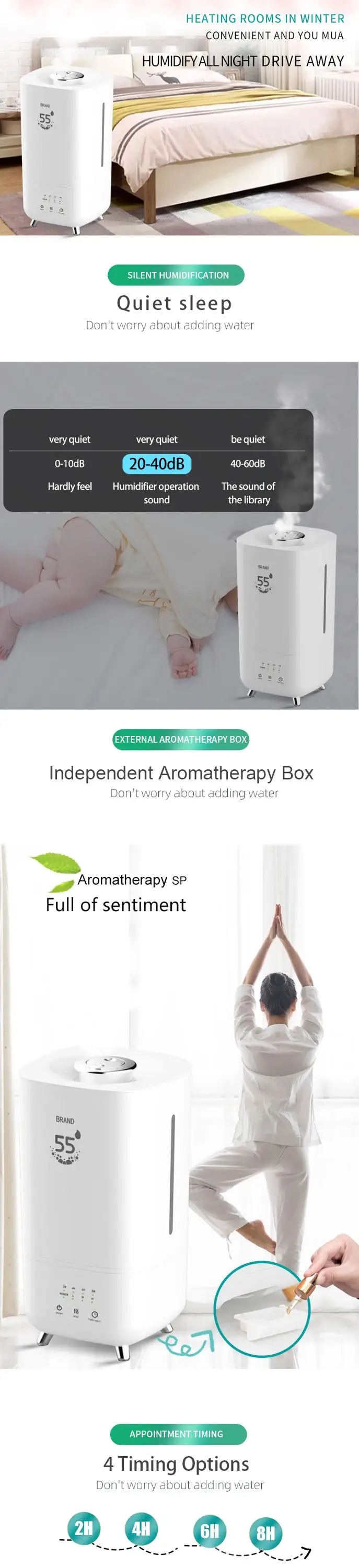 New products 2020 unique portable humidifier ultrasonic humidifier