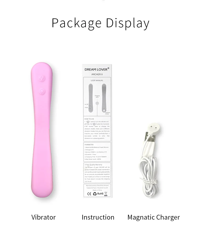 2020 Amazon Hot Selling Sex Toys Vibrator Portable Personal Massager Handheld Powerful Wireless Rechargeable Waterproof Quiet