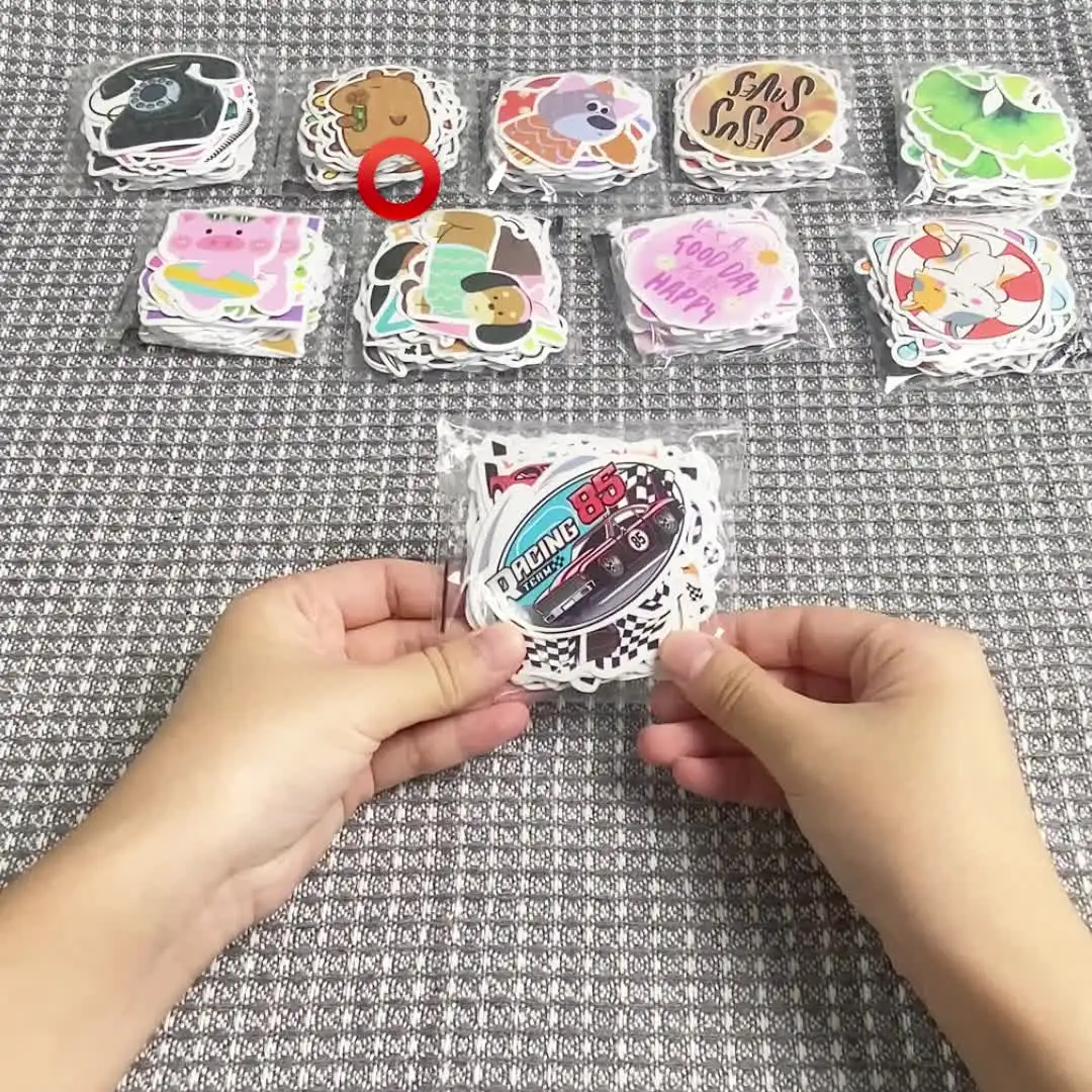 Shop 50PCS Cartoon Car Series Stickers for Laptop & Journal
