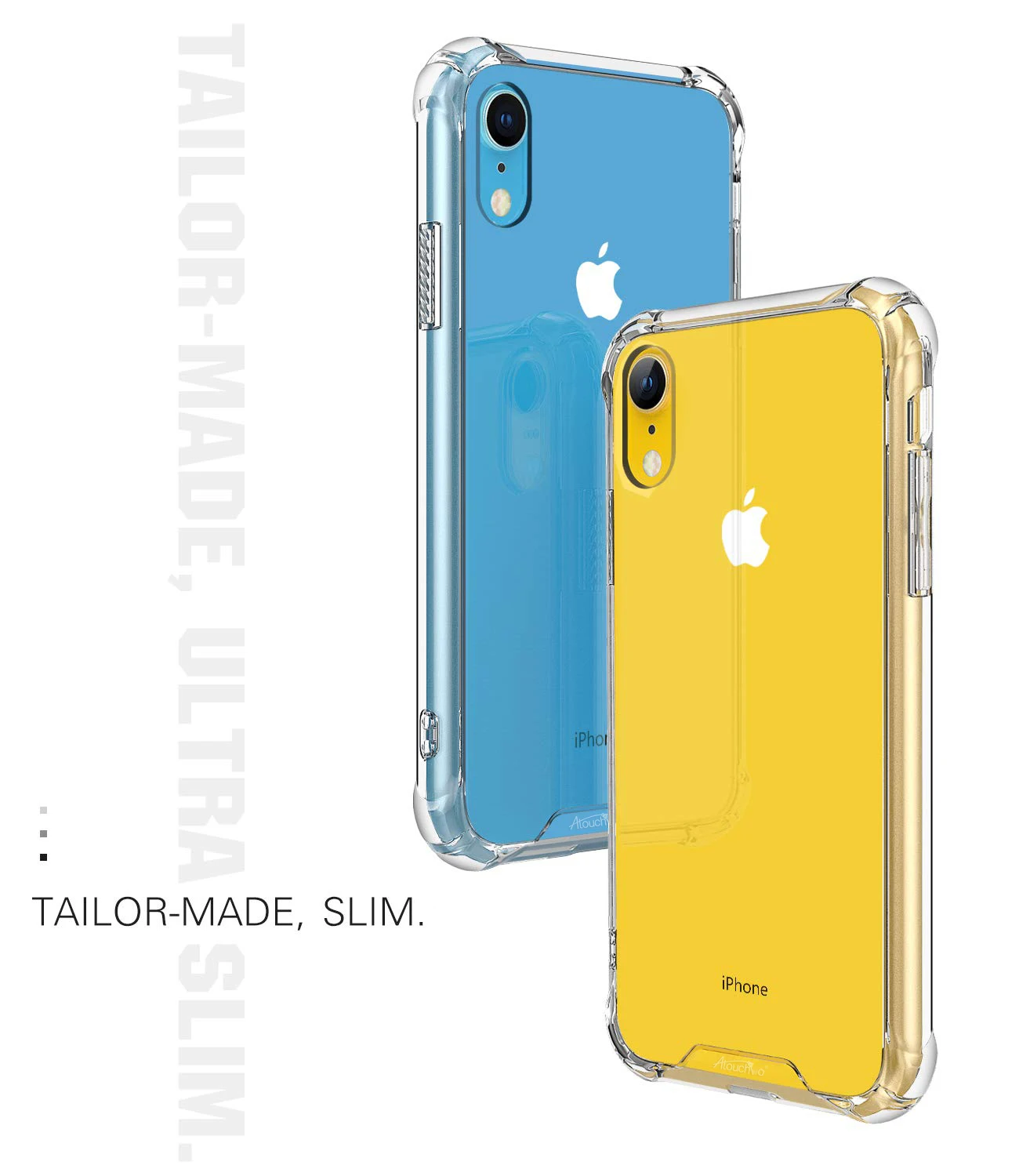 Atouchbo Phone Case for iPhone XR Clear Shockproof Back Cover