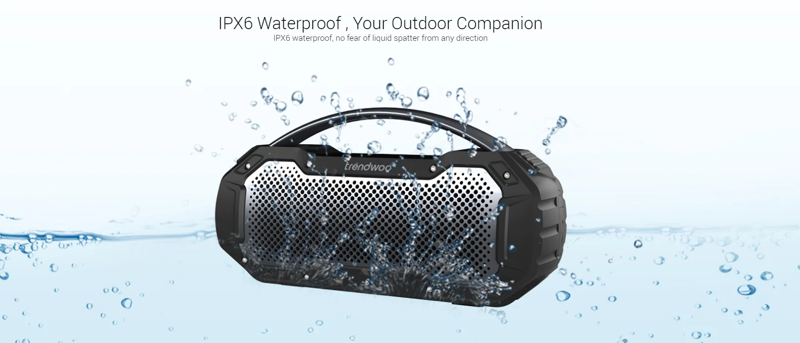 EQ Mode Control IPX6 Waterproof Wireless Portable Speaker - ANKUX.COM