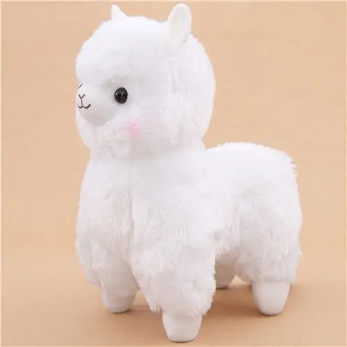 white alpaca plush