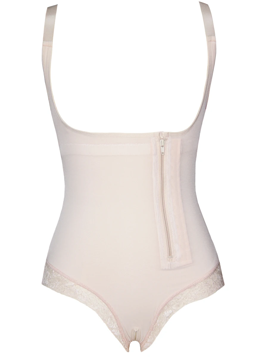 Slimming Plus Size Black Side Lace Open Crotch Shapewear Women Body