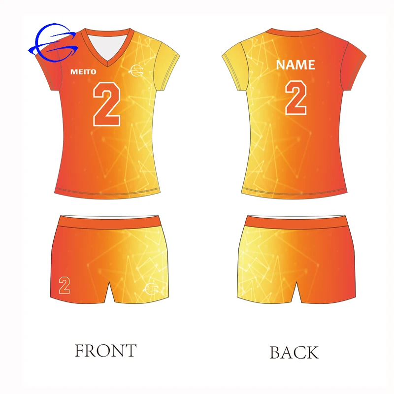 Quick Dry Latest Design Sublimated Volleyballteam Uniform Beach Tops ...