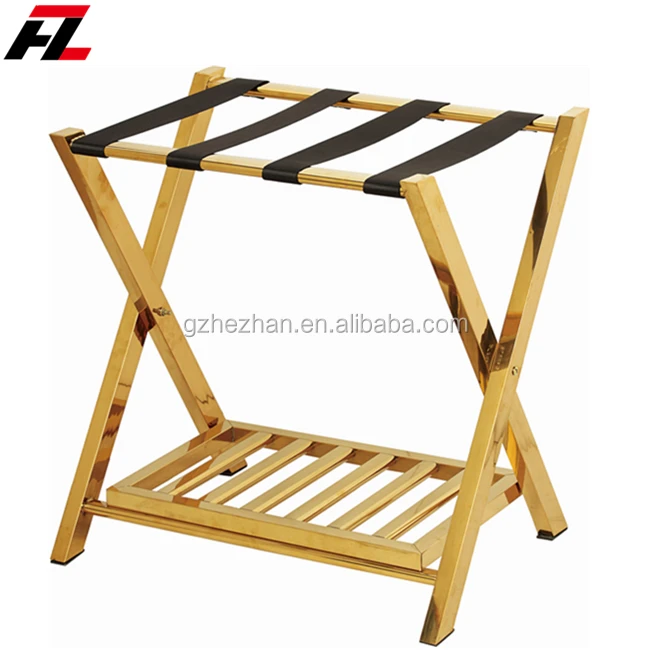 
Folding Luggage Rack Stand Suitcase Hotel Travel Storage Shoe Shelf For Hotel Home Guestroom 