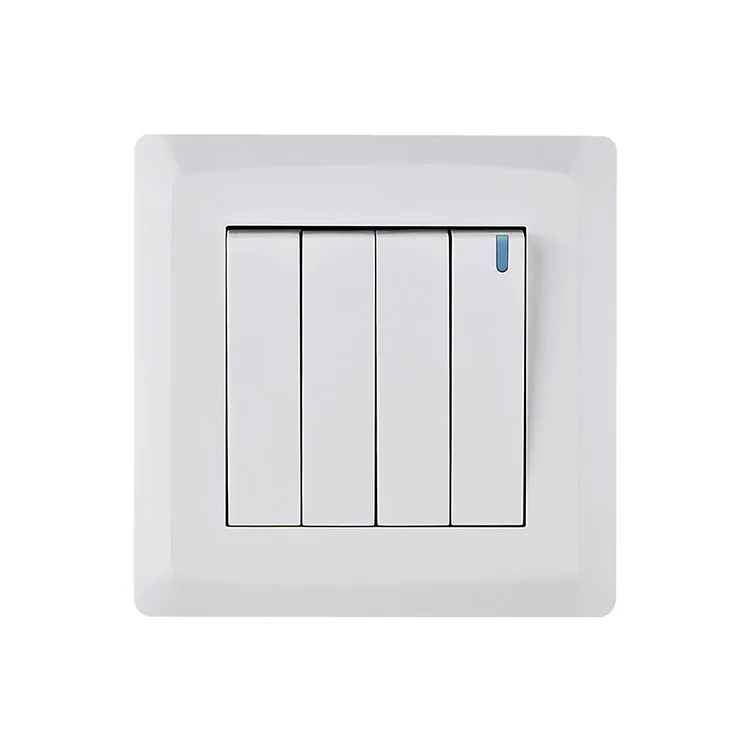 Factory Wholesale Cheap Electrical Home Use Power UK Standard Blank White Switches and Socket Light Wall Switches Outlet