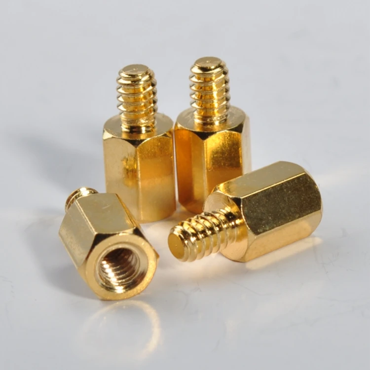 Oem High Precision Brass Male Female Motherboard Hex Screw Standoff