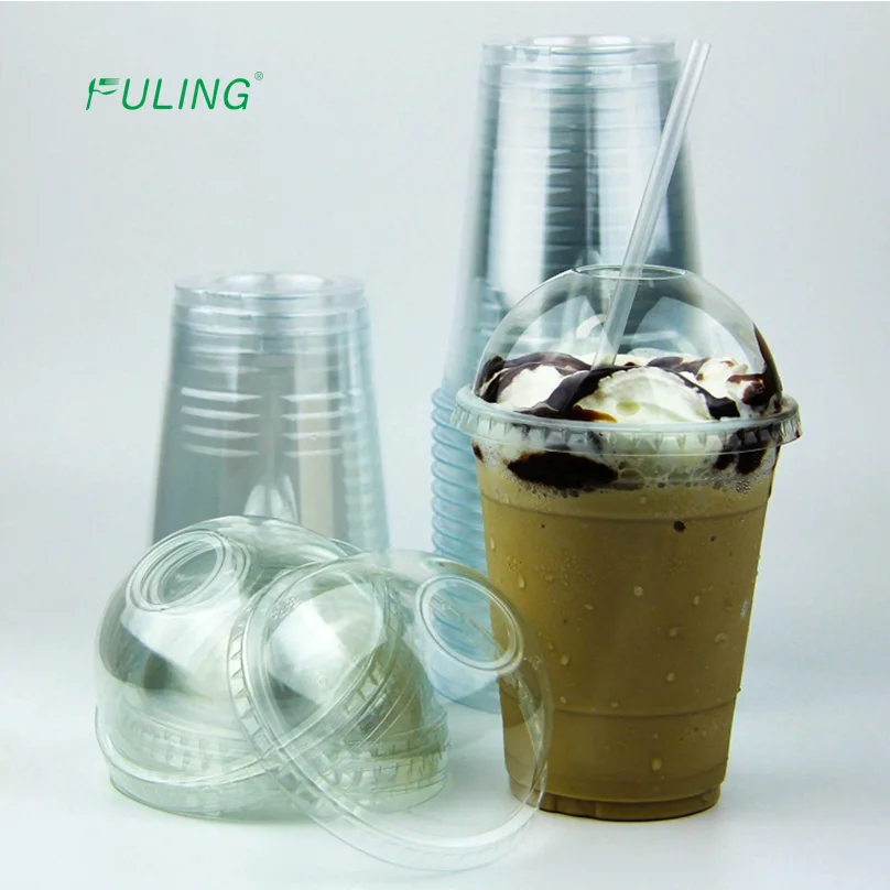 Custom Gobelets En Plastique Pet Printed Disposable Packaging Cup Plastic Eco Milkshake Boba Tea