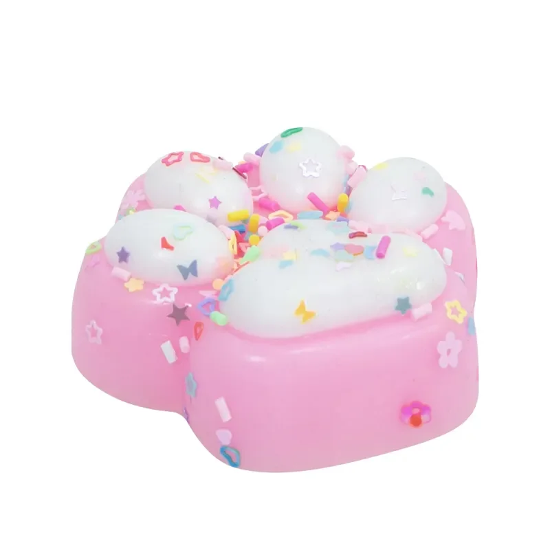 Hot Selling TPR Cat Paw Unique Squishy Silicon Mochi Toy Cute Cat Paw Squishy Stress Relax Relieve Squeeze Sensory Mochi Toy factory