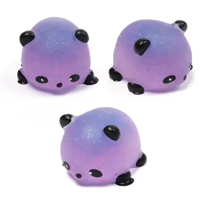 High quality panda stress relief toy Soft Flash Toy Mini Animal Soft children's toy manufacture