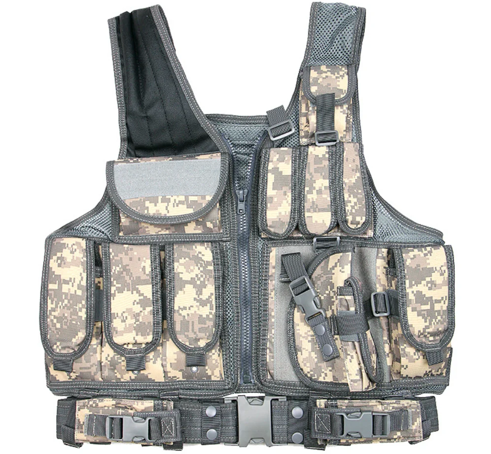 Details about   Multi-functional Tactical Vest CS Field Training Outdoor Protection Vest US C9K5 