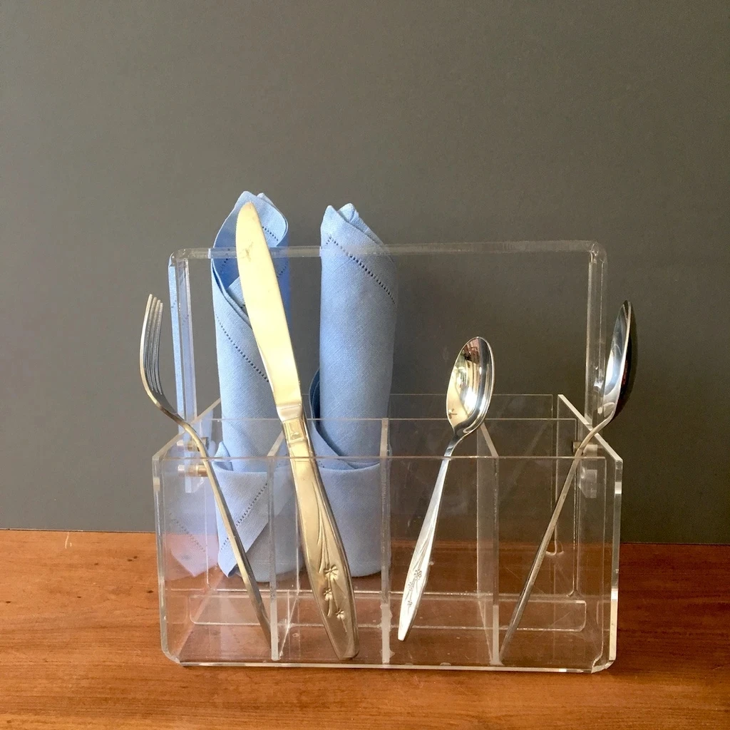 Vonvik Hot Sale Acrylic Cutlery And Napkin Holder Buy Cutlery And
