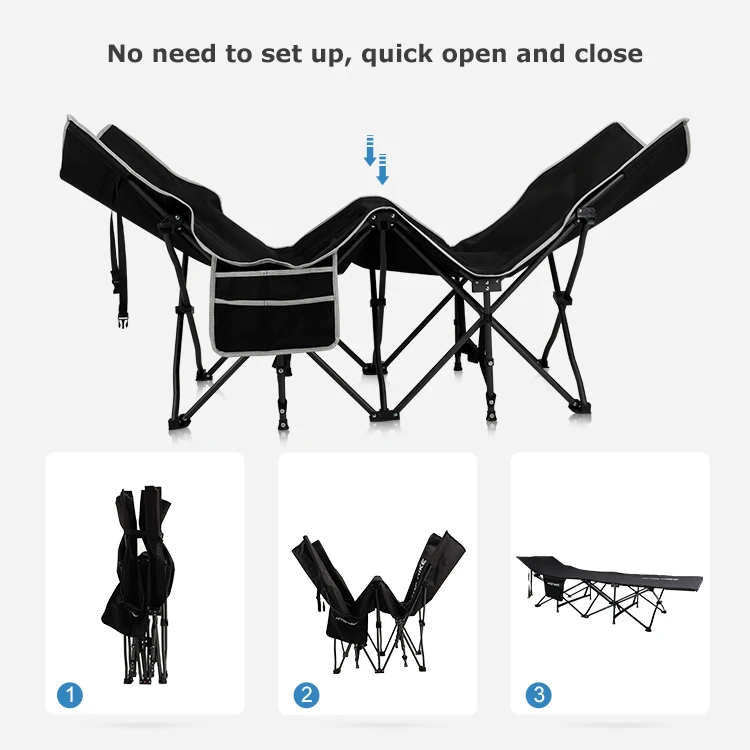 Homful Outdoor Iron Oem Sleeping Bed Cot Camping Portable Folding