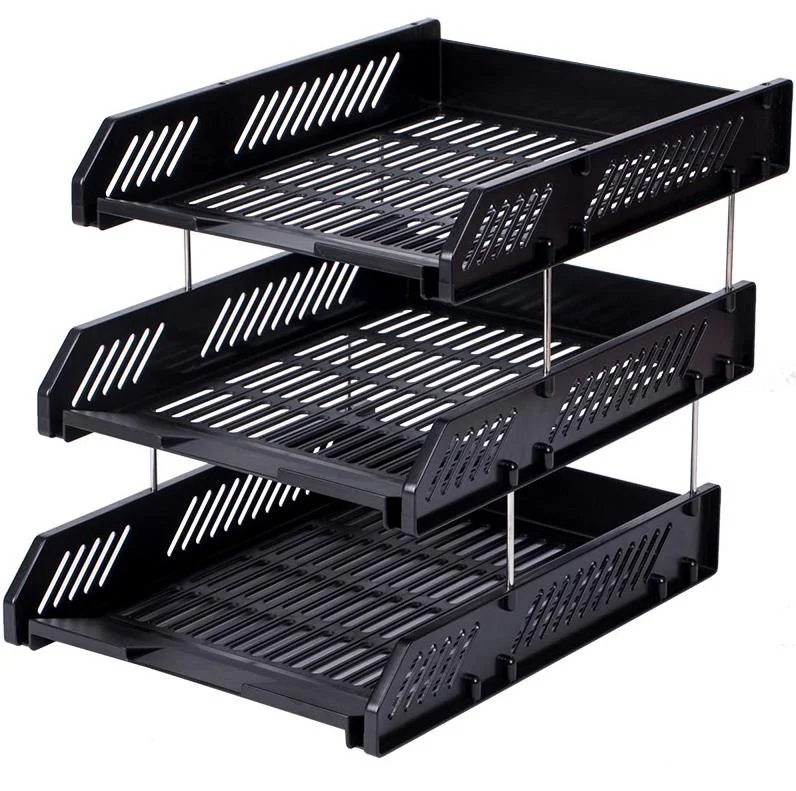 Antistatic ESD Desktop File Tray Document Holder/Folding Style Three Layers File Tray/Antistatic Document Folder